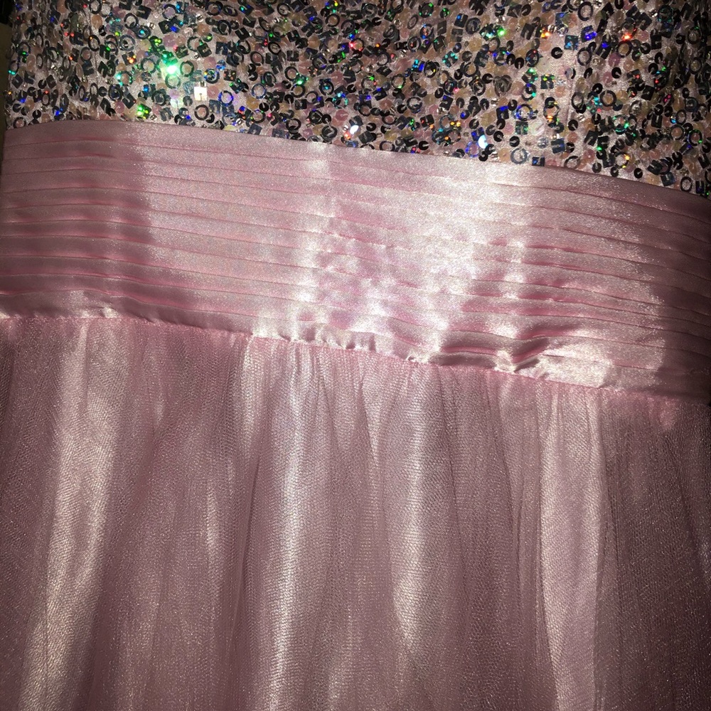 Pink prom style dress
